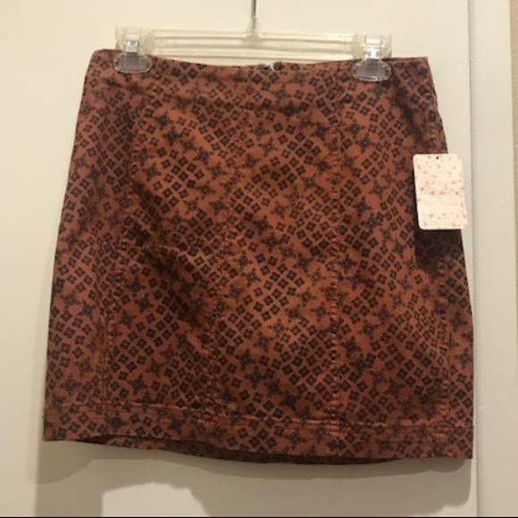 Free People Terracotta Combo Skirt - Picture 4 of 6